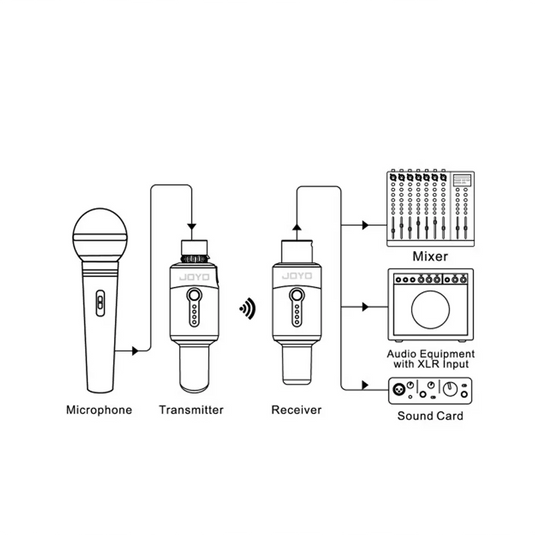 JOYO 5.8Ghz Wireless Microphone System Xlr Mw-01