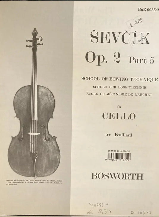 SEVCIK - School of Bowing Technique - Opus 2 Part 5