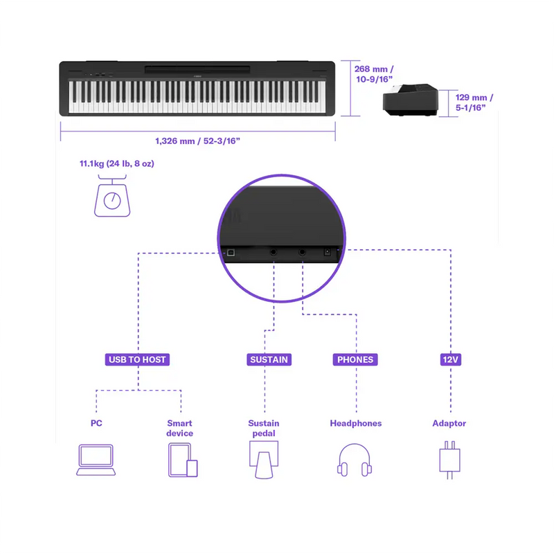 Carica immagine in Galleria Viewer, YAMAHA P-143B
