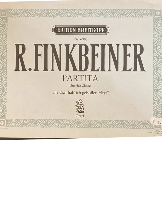 FINKBEINER - Partita uber den choral