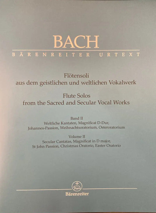 BACH - Flute Solos from the sacred and secular vocal works - Volume II