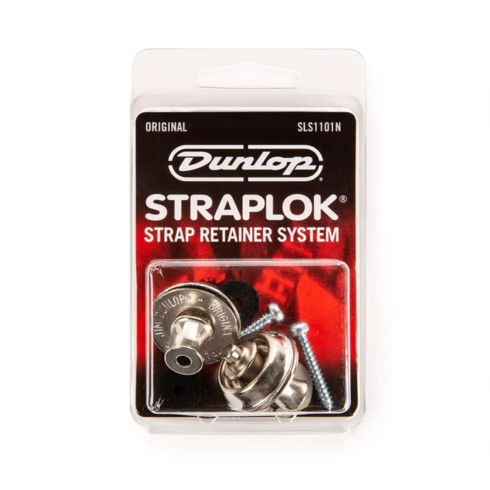 DUNLOP SLS1101N Straplok Original Strap Retainer System, Nickel
