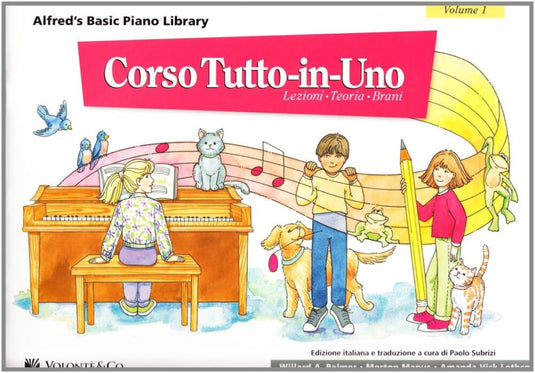 CORSO TUTTO IN UNO VOLUME 1 - ALFRED'S BASIC PIANO LIBRARY