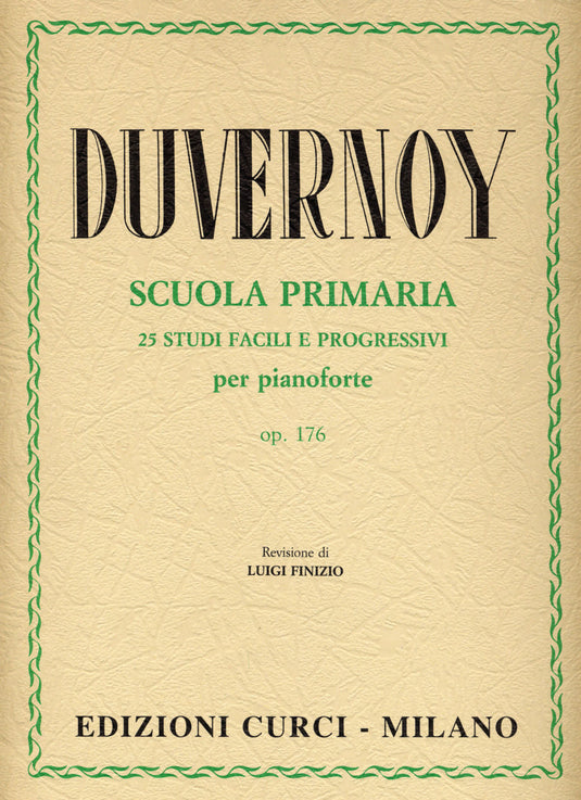 DUVERNOY - SCUOLA PRIMARIA DEL PIANOFORTE OP.176