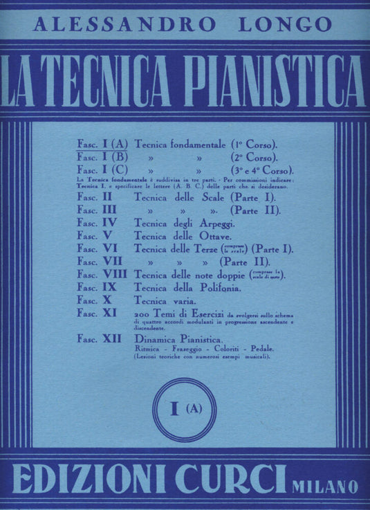 LONGO - LA TECNICA PIANISTICA I (A)