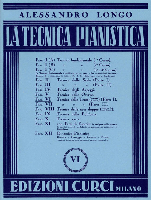 LONGO - LA TECNICA PIANISTICA VI