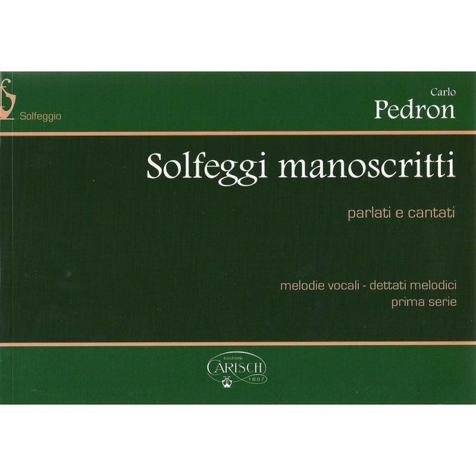 PEDRON - SOLFEGGI MANOSCRITTI 1