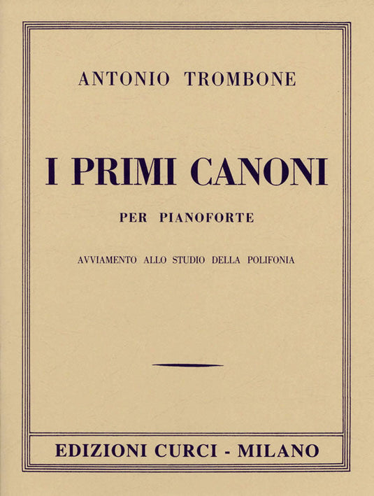 TROMBONE - I PRIMI CANONI