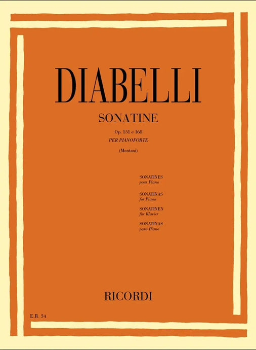 Diabelli - 11 Sonatine Op. 151 E Op. 168