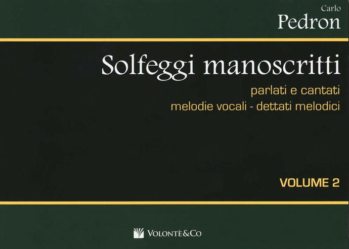 PEDRON - SOLFEGGI MANOSCRITTI 2