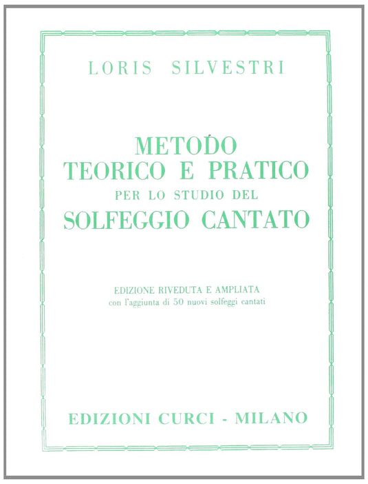 SILVESTRI - METODO TEORICO E PRATICO PER LO STUDIO DEL SOLFEGGIO CANTATO