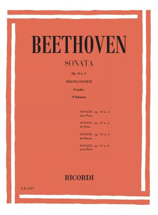 BEETHOVEN - SONATA PER PIANOFORTE OP. 10 N. 2 - CASELLA