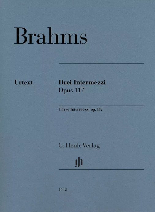 BRAHMS - 3 Intermezzi op. 117