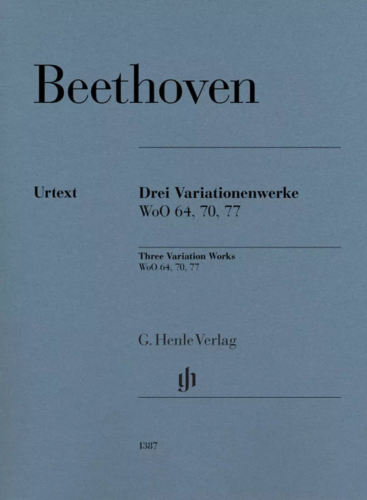 BEETHOVEN - 3 Variation Worlks Woo 64 - 70 - 77