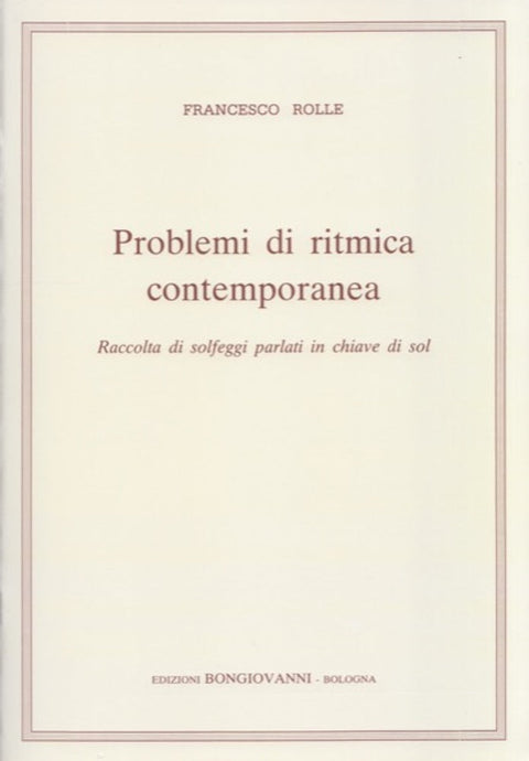 ROLLE - Problemi Di Ritmica Contemporanea