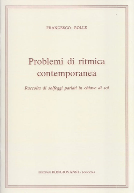 ROLLE - PROBLEMI DI RITMICA CONTEMPORANEA