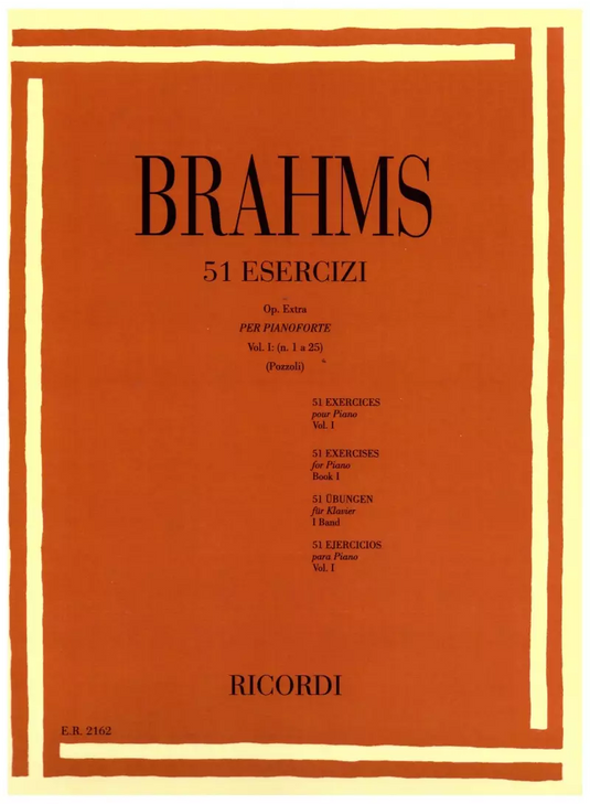 BRAHMS - 51 ESERCIZI OP. EXTRA (VOL. 1)