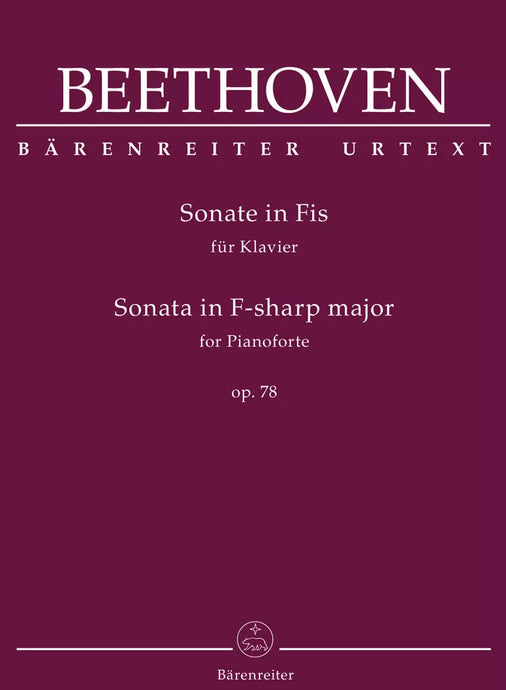 BEETHOVEN - PIANO SONATA IN F-SHARP MAJOR OP.78