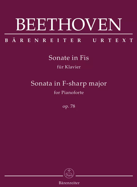 BEETHOVEN - PIANO SONATA IN F-SHARP MAJOR OP.78