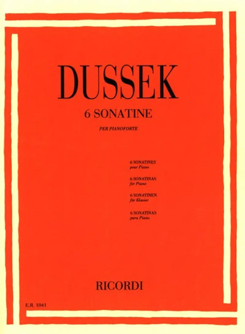 DUSSEK - Sei Sonatine