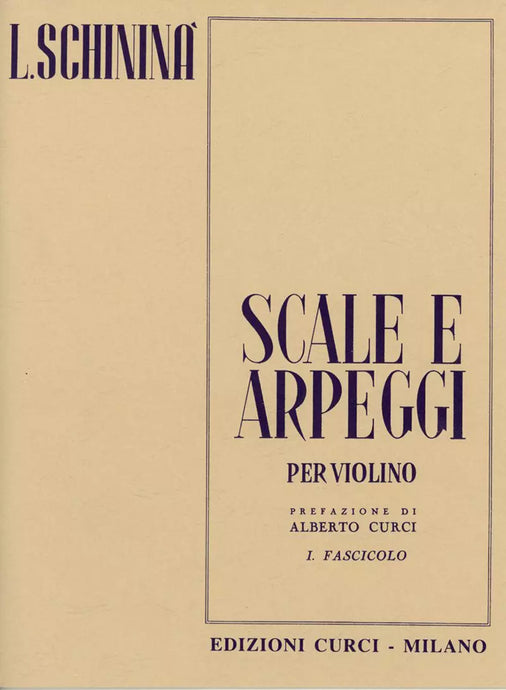 SCHININÀ - Scale E Arpeggi Vol. 1