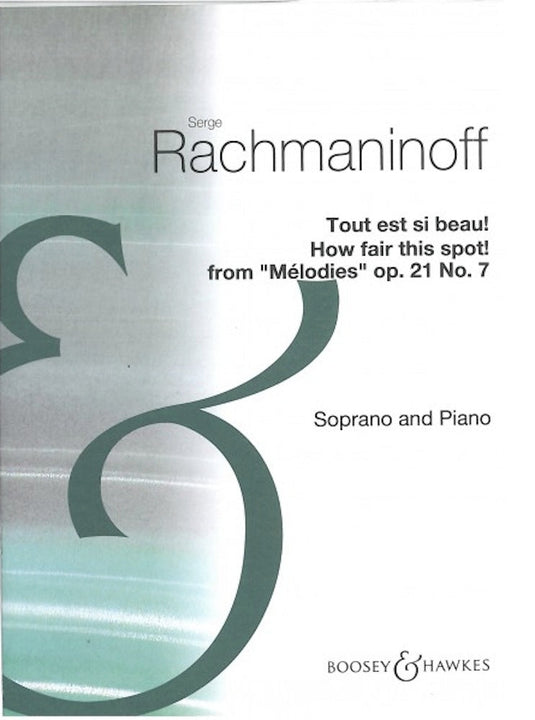 RACHMANINOV - Lieder Op. 21, Nr. 7 - Hier ist es schön!