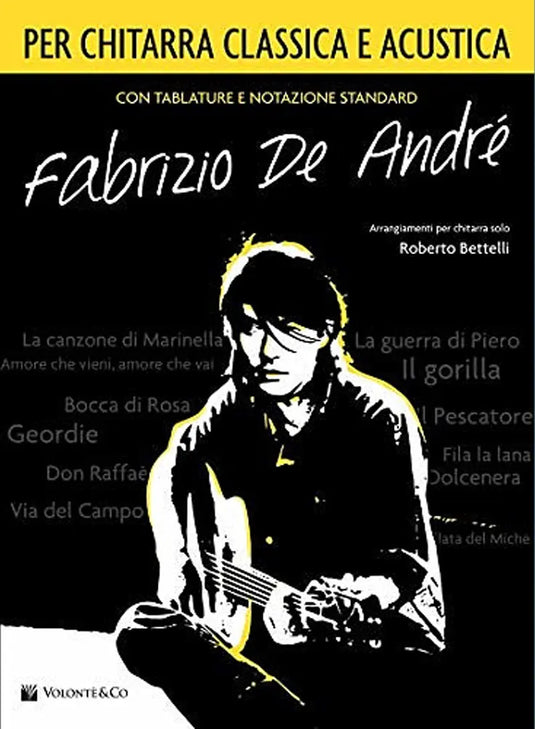 FABRIZIO DE ANDRÉ Per Chitarra Classica e Acustica