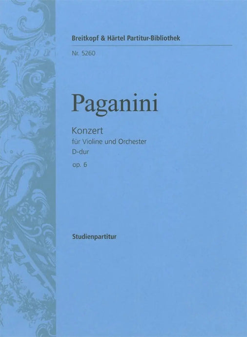 PAGANINI - Violinkonzert D-dur op. 6