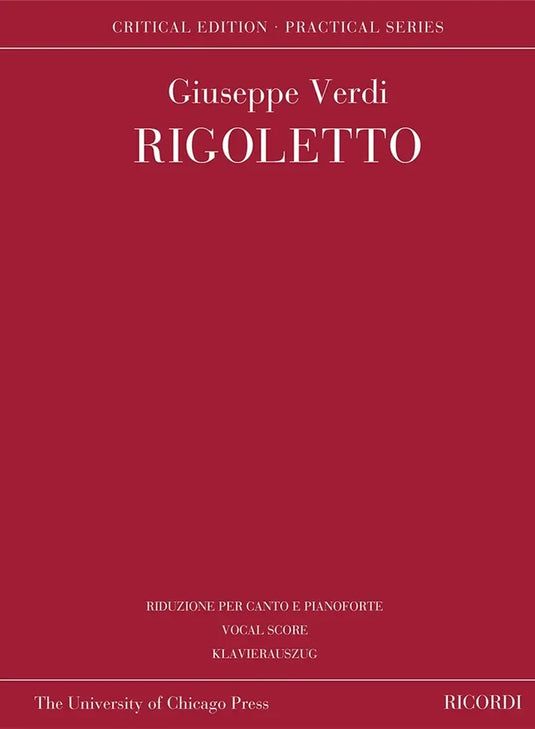 VERDI - Rigoletto - Critical Edition