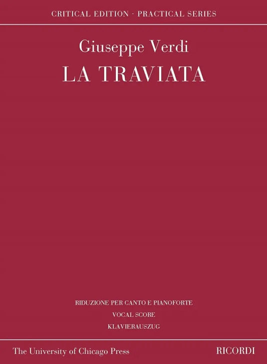 VERDI - La Traviata - Critical Edition