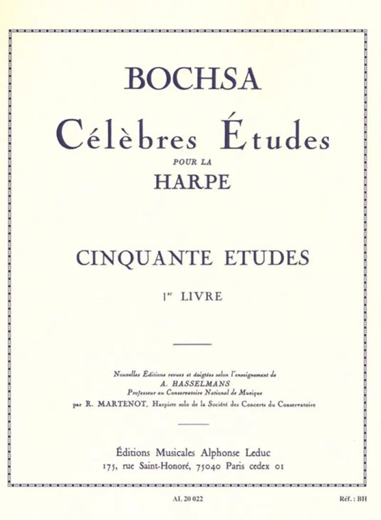 BOCHSA - Cinquante Études Op. 34, Vol. 1