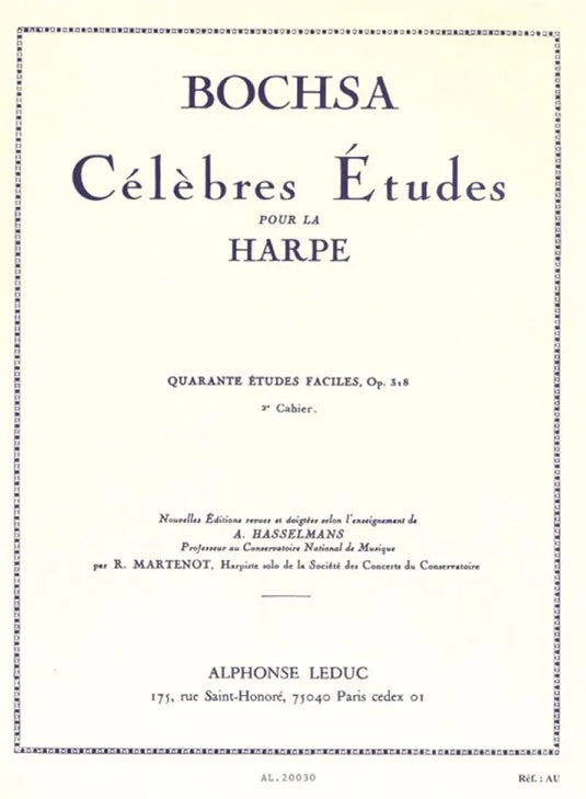 BOCHSA - 40 Etudes Faciles Op. 318 Vol.2