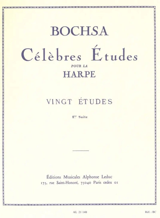 BOCHSA - 20 Etudes Vol.1