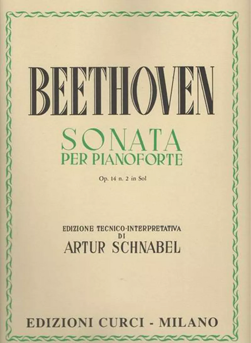 BEETHOVEN - SONATA PER PIANOFORTE OPUS 14 N. 2