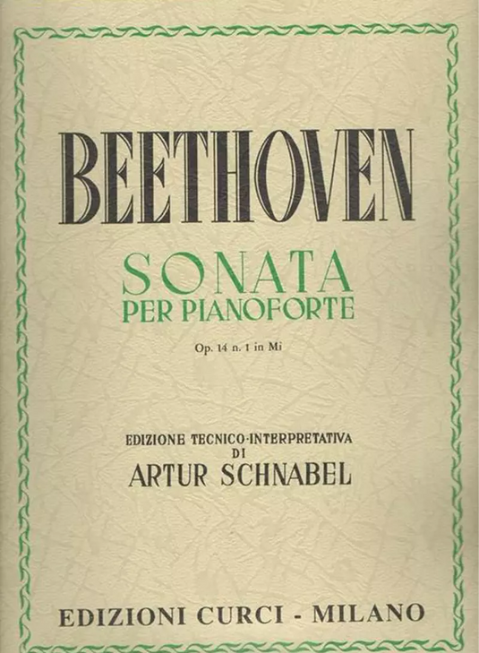 BEETHOVEN - SONATA PER PIANOFORTE OPUS 14 N. 1