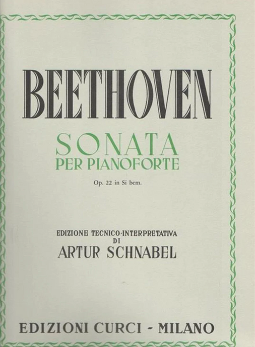 BEETHOVEN - SONATA PER PIANOFORTE OPUS 22