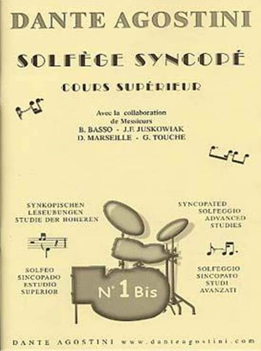 DANTE AGOSTINI - SOLFEGE SYNCOPE - VOLUME 1 BIS