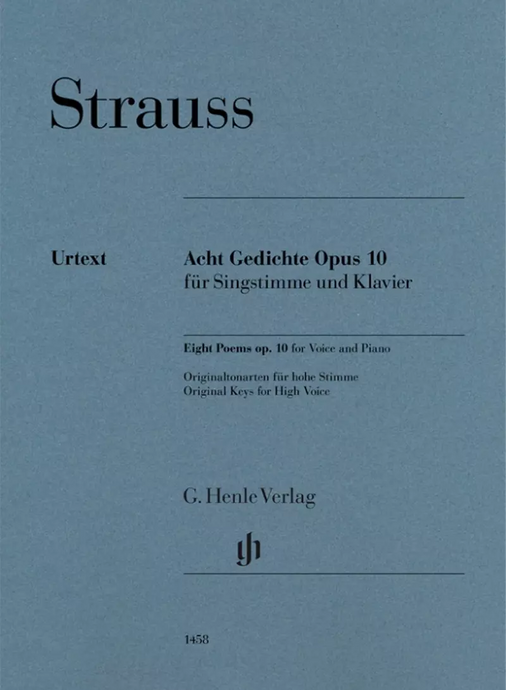 STRAUSS - EIGHT POEMS Op. 10