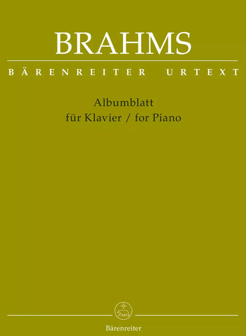 BRAHMS - ALBUMBLATT FOR PIANO