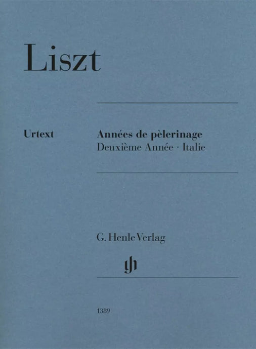LISZT - Années De PèLerinage, Deuxième Année – Italie