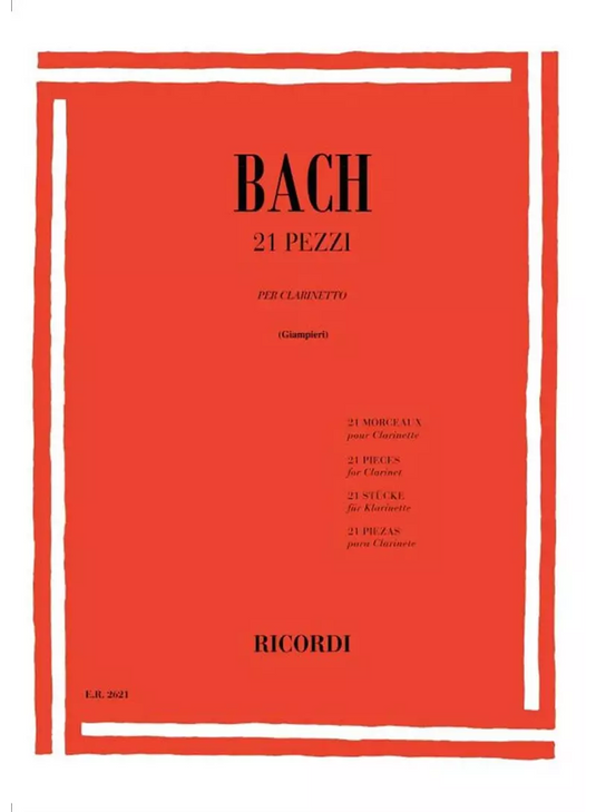 BACH - 21 Pezzi per clarinetto (Giampieri)