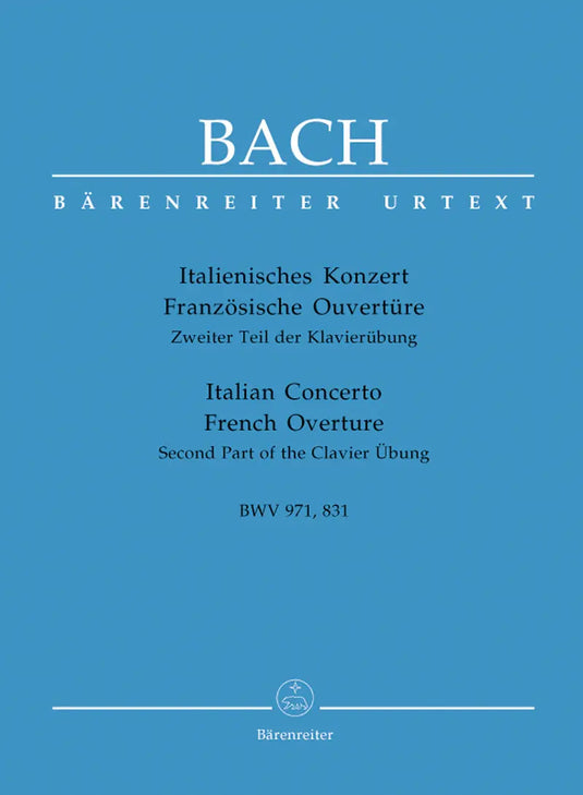 BACH - Italian Concerto / French Overture BWV 971 - 831
