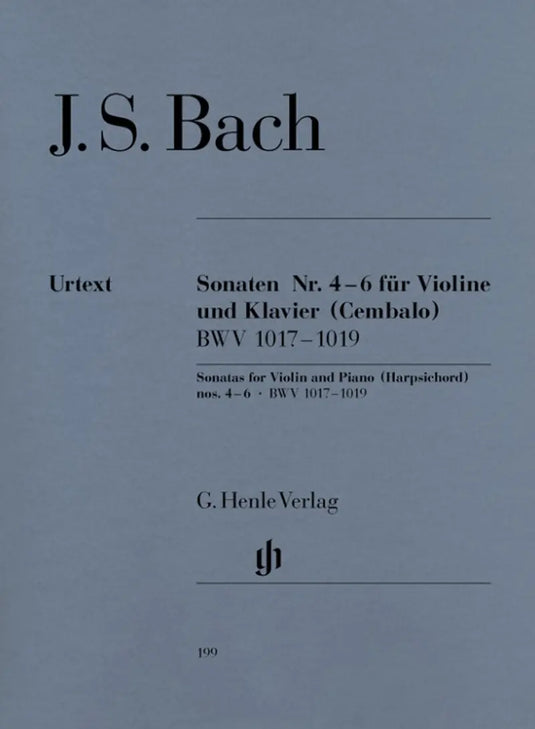 BACH - VIOLIN SONATAS NO. 4-6 BWV 1017-1019