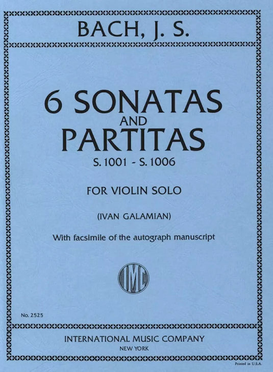 BACH - 6 SONATAS AND PARTITAS - VIOLINO SOLO