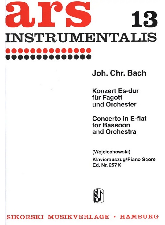 BACH Johann Christian - Konzert für Fagott und Orchester Es-Dur
