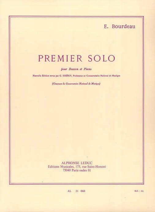 BOURDEAU - Premier Solo
