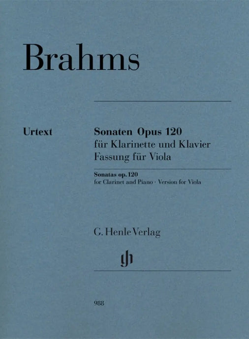 BRAHMS - Sonatas Op.120 - Versione per Viola