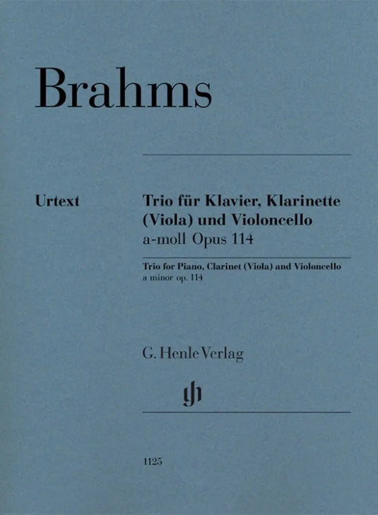 BRAHMS - Trio per Piano Clarinetto (Viola) e Violoncello La Minore Op.114