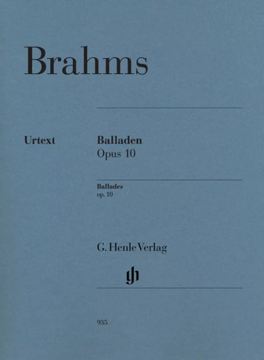 BRAHMS - Ballades Op. 10