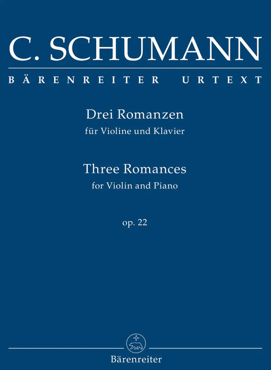 C. SCHUMANN - THREE ROMANCES FOR VIOLIN AND PIANO OP. 22